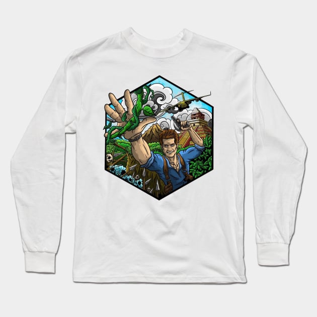 uncharted Long Sleeve T-Shirt by sample the dragon